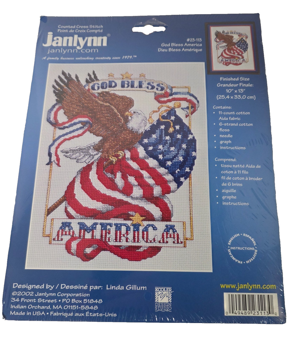 Janlynn Counted Cross Stitch 23-113 God Bless America L1